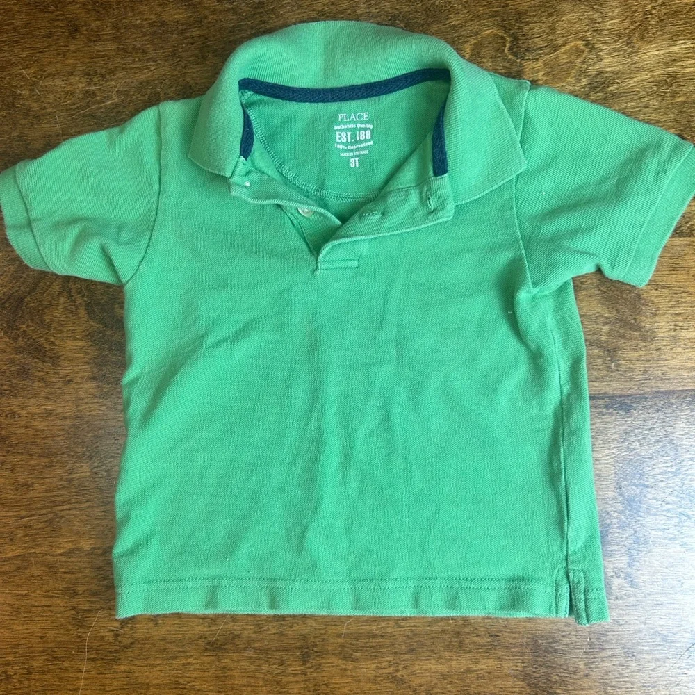The Children's Place Bright Green Polo Shirt